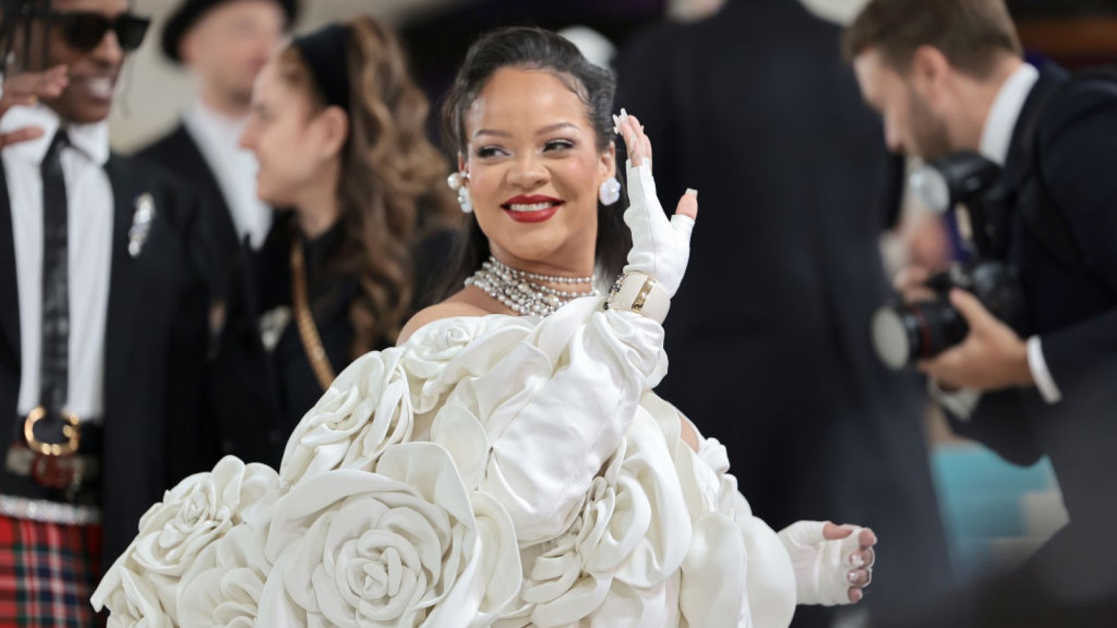 Rihanna at the 2023 Met Gala on May 1, 2023.