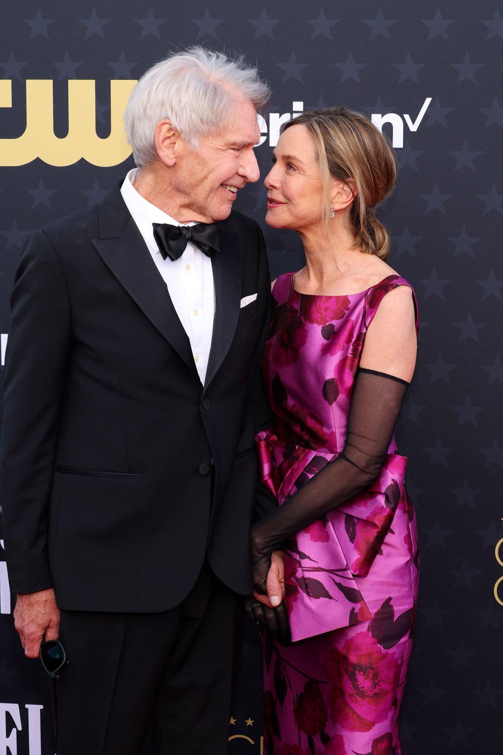 Calista Flockhart and Harrison Ford