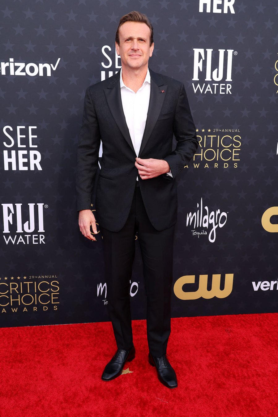 Jason Segel Red Carpet Arrival 2024 Critics Choice Awards