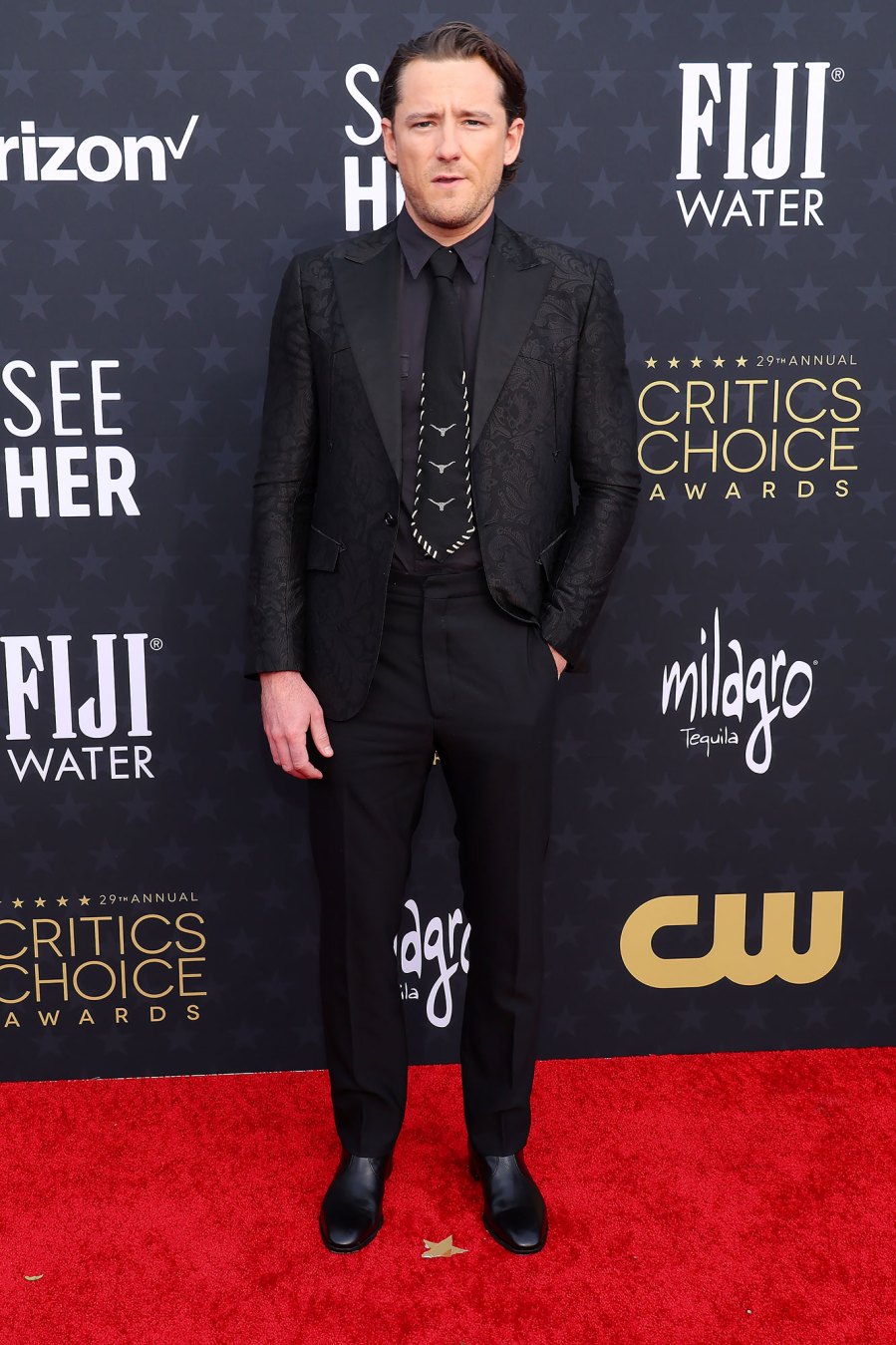 Lewis Pullman Red Carpet Arrival 2024 Critics Choice Awards