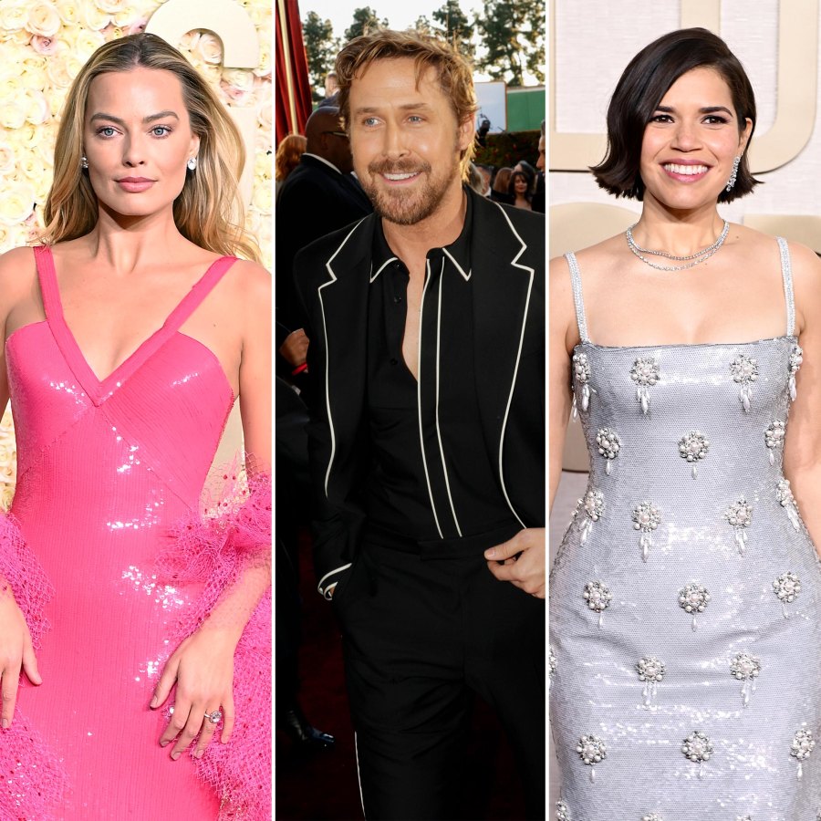 Margot Robbie Ryan Gosling and More Barbie’ Cast Members Dazzle at the 2024 Golden Globe Awards 859