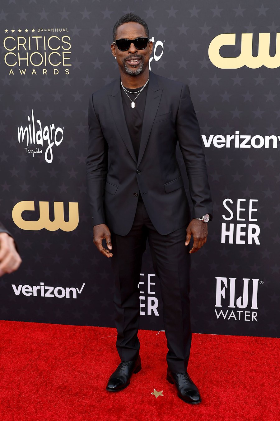 Sterling K Brown Red Carpet Arrival 2024 Critics Choice Awards