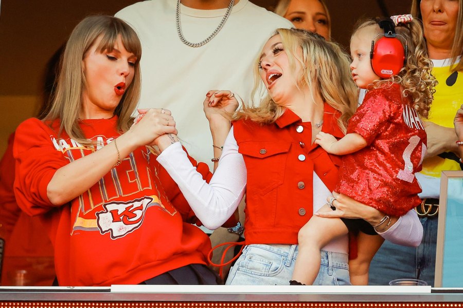 Taylor Swift and Brittany Mahomes Best BFF Moments- From Game Day Buddies to Girls Nights Out 074