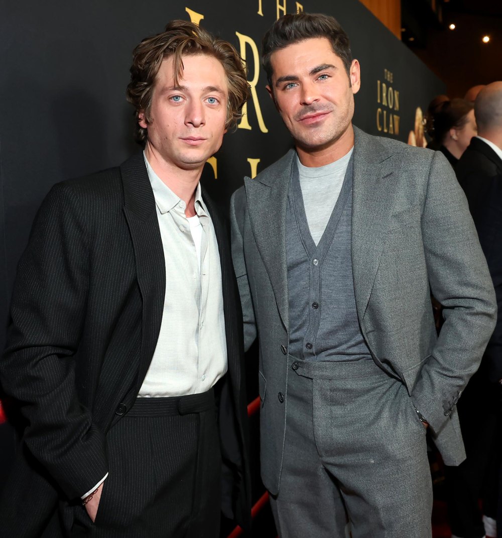Zac Efron Congratulates ‘The Iron Claw’ Costar Jeremy Allen White on Globes Win: ‘Yes Chef!’