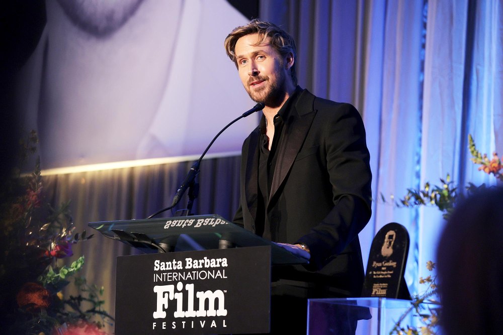 Ryan Gosling Honors Girl of My Dreams Eva Mendes While Accepting Kirk Douglas Award at SBIFF