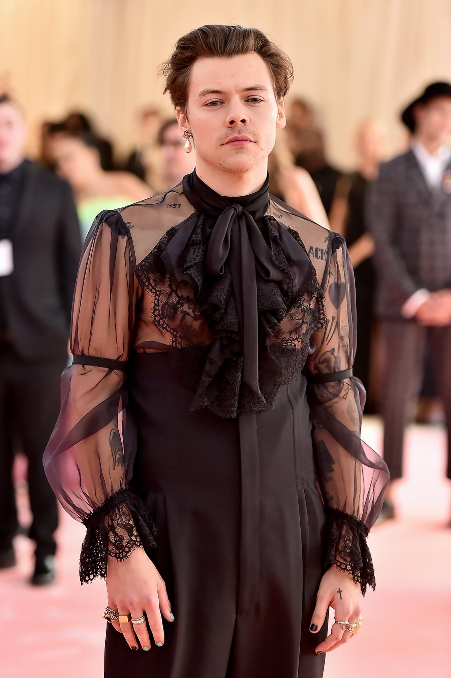 Celebrity Men Who've Rocked Sheer Shirts on the Red Carpet: Harry Styles, ASAP Rocky and More