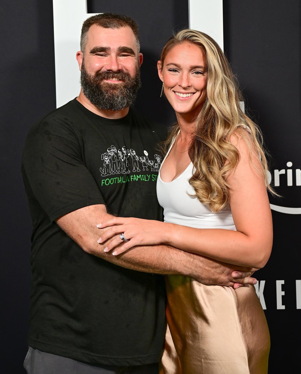 Jason Kelce and Kylie Kelce Hang Out at Bar While Visiting the Jersey Shore Over the Weekend
