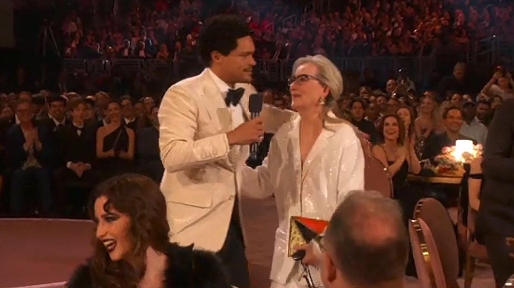 Meryl Streep Makes a Mid-Monologue Arrival at the 2024 Grammy Awards
