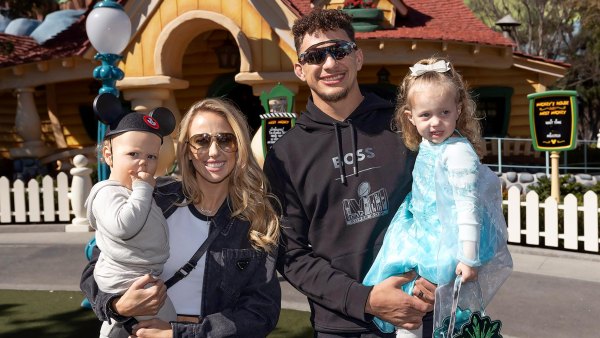 Patrick and Brittany Mahomes Bring Kids Stirling and Bronze to Disneyland After 2024 Super Bowl Win