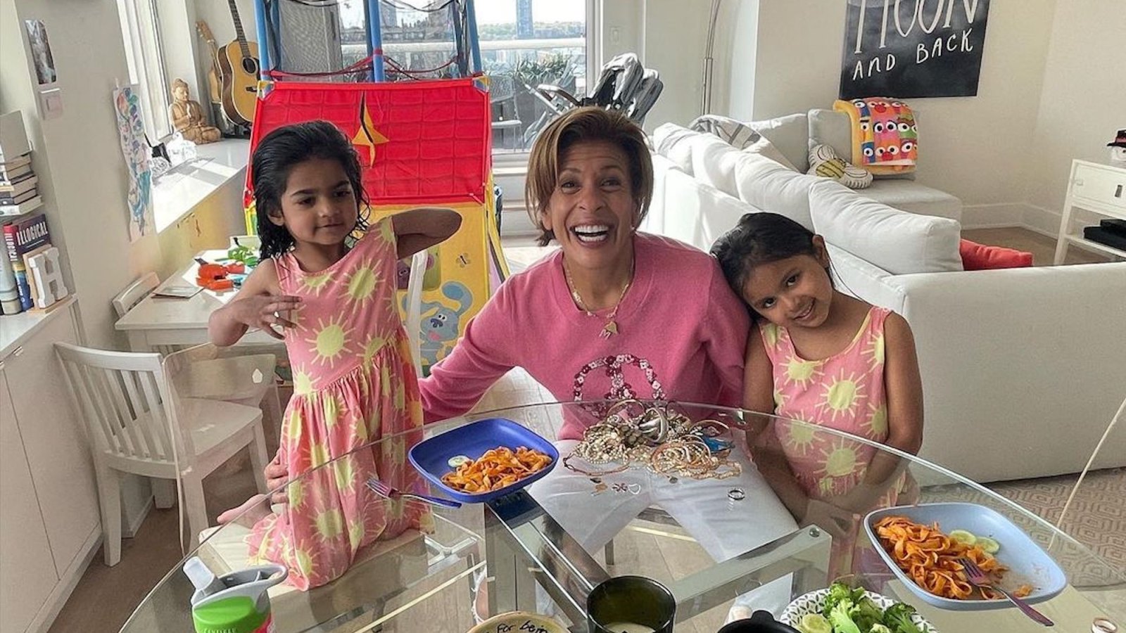 Hoda Kotb Encourages Her Daughters to Share During Easter Egg Hunt in Apartment
