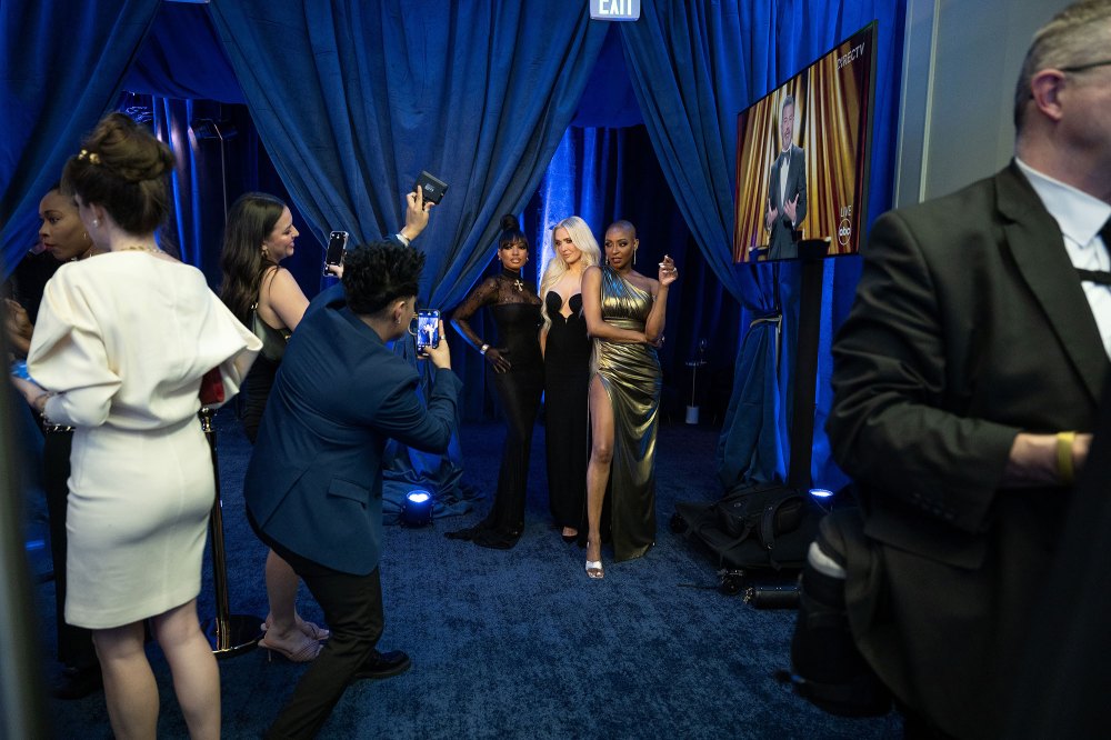 Lesa Milan Erika Jayne and Guerdy Abraira Inside DIRECTV Oscars Party Reality TV Reunions to Rob Lowe Birthday