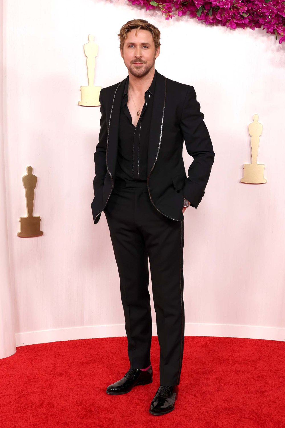 Ryan Gosling Gives Us Red Carpet Ken in Sparkly Tux at 2024 Oscars Us