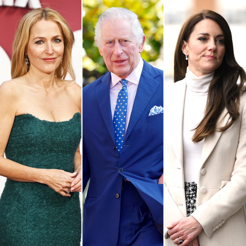 Gillian Anderson Thinks King Charles and Kate Middleton Should Get A Break During Cancer Battles