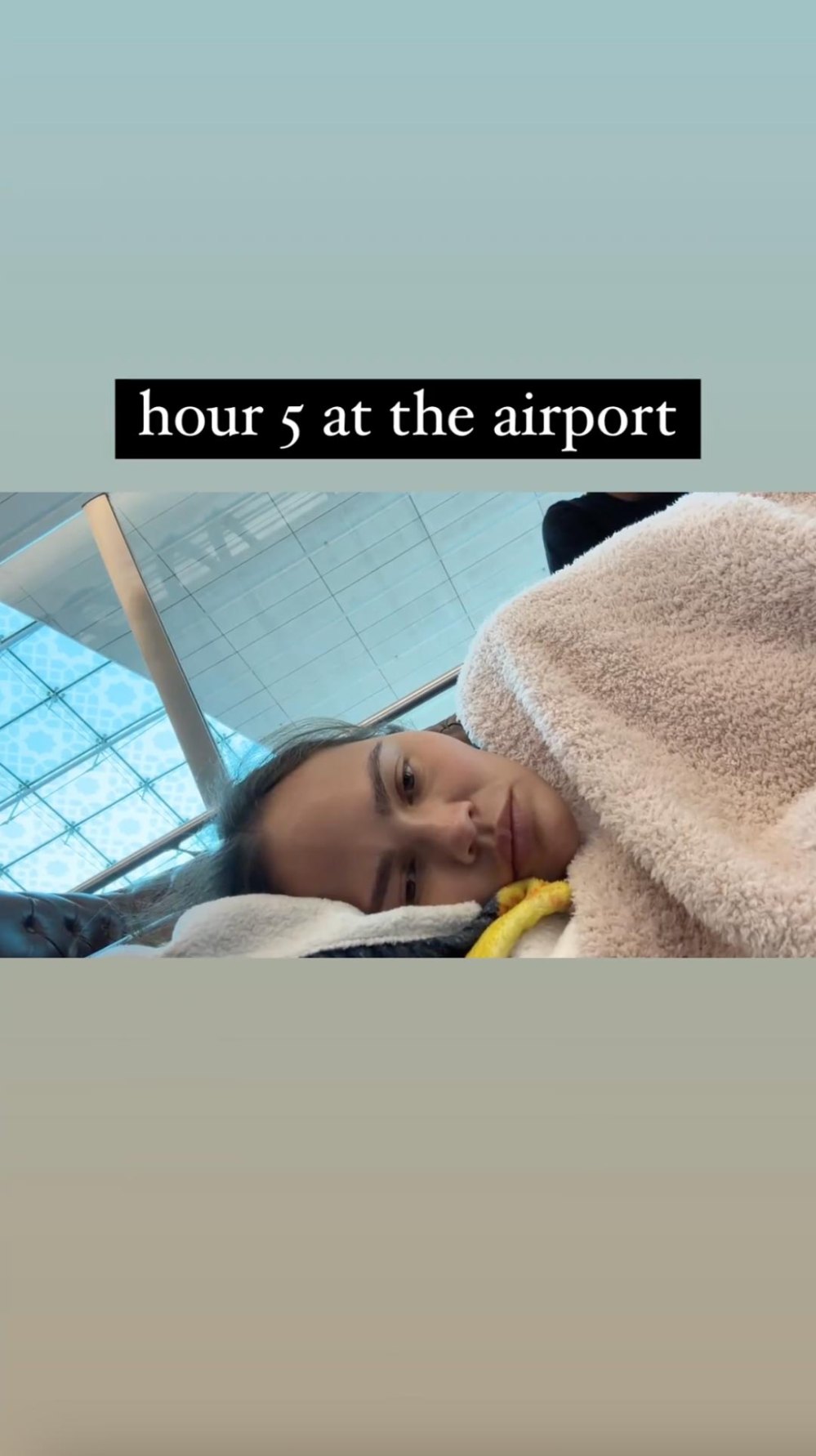 Chrissy Teigen Sleeps on Dubai Airport Floor With Family