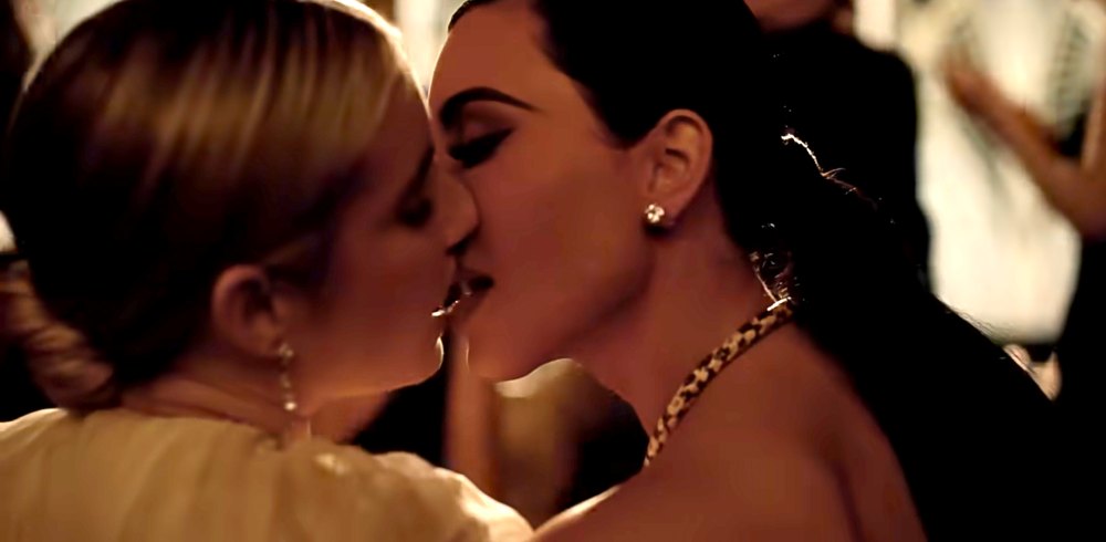 Emma Roberts Had Kim Kardashian's Lip Gloss 'All Over My Face' During 'American Horror Story' Kiss