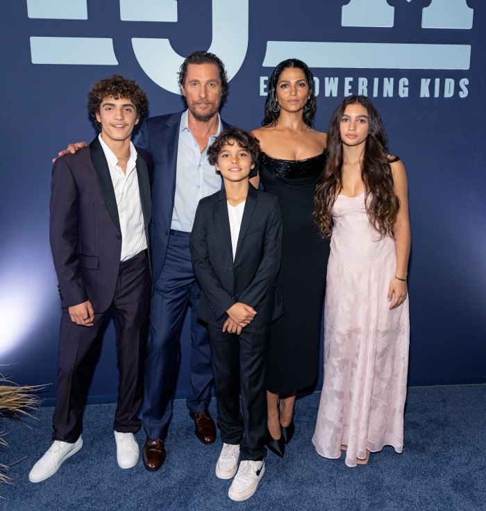 Matthew McConaughey and Camila Alves Attend Gala With Their 3 Kids | Us ...