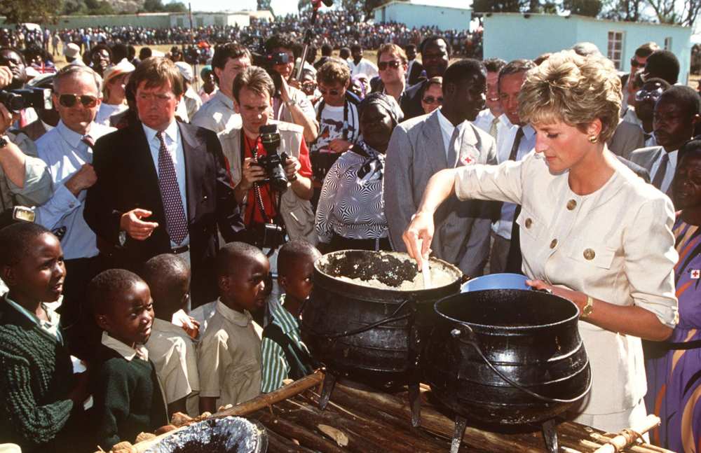 Princess Diana was known for her humanitarian work