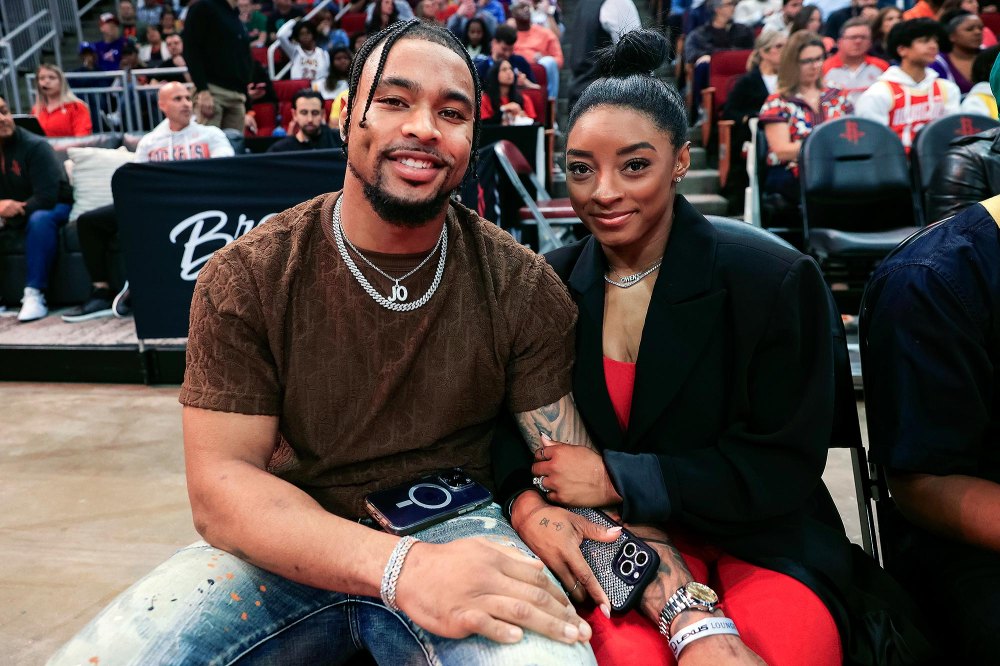 Simone Biles Husband Jonathan Owens Had the Best Reaction to Her Vault Performance