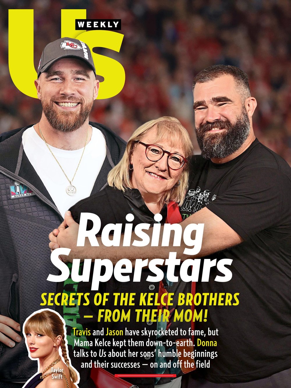 Donna Kelce Jason Kelce Travis Kelce Us Weekly 2421 No Chip Cover