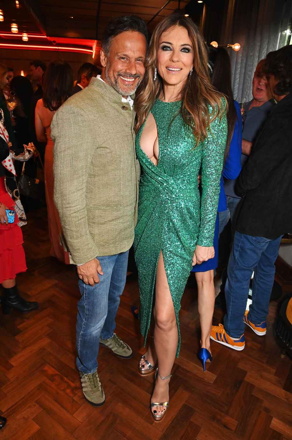 Elizabeth Hurley s Exes Hugh Grant and Arun Nayar Show Up Support Her and at Film Premiere 892