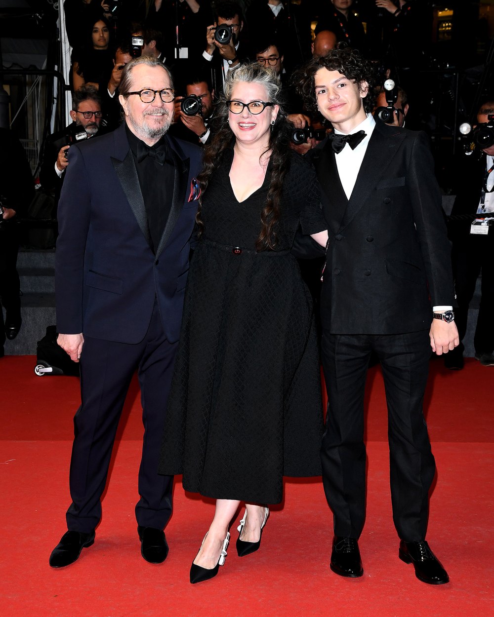 Gary Oldman Makes Rare Appearance With Wife Gisele and Stepson William at 2024 Cannes Film Festival