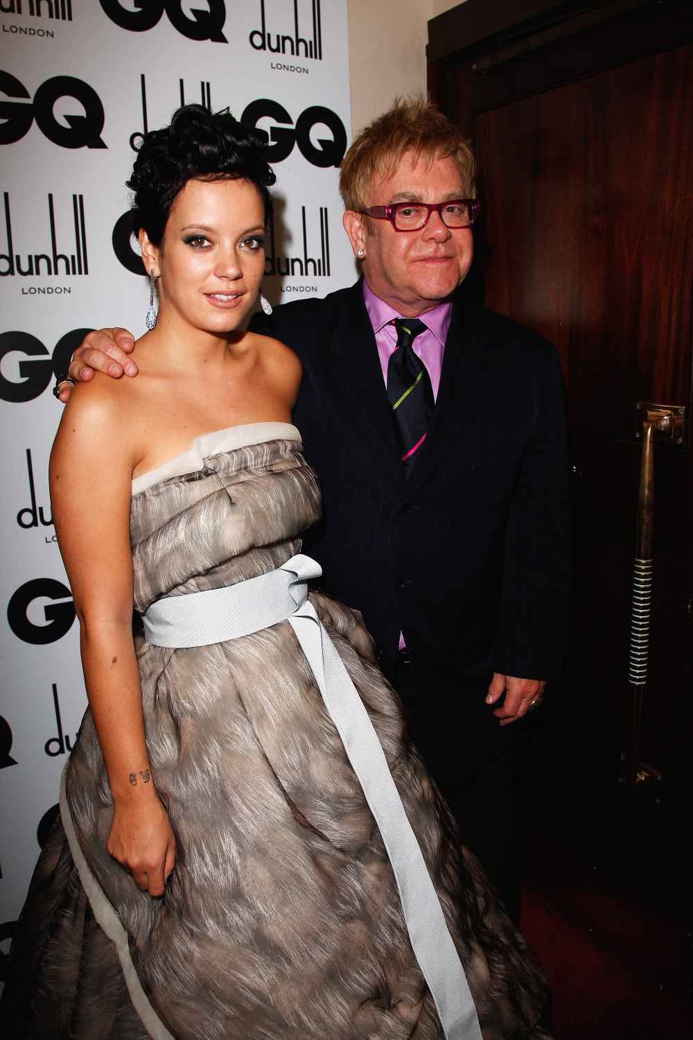 GQ Men Of The Year Awards - Inside, Show, Party, Lily Allen Elton John