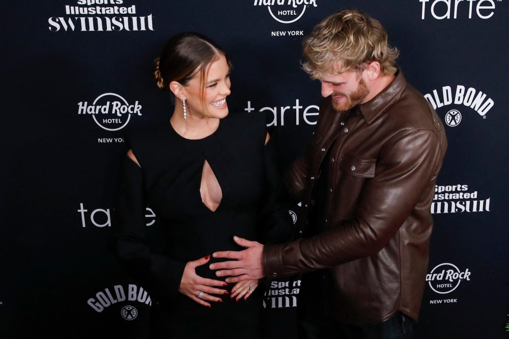 Logan Paul’s Fiancée Nina Agdal Debuts Baby Bump