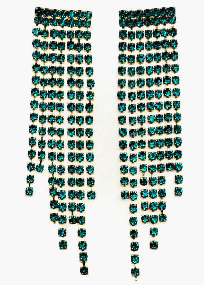 Panacea Crystal Fringe Drop Earrings