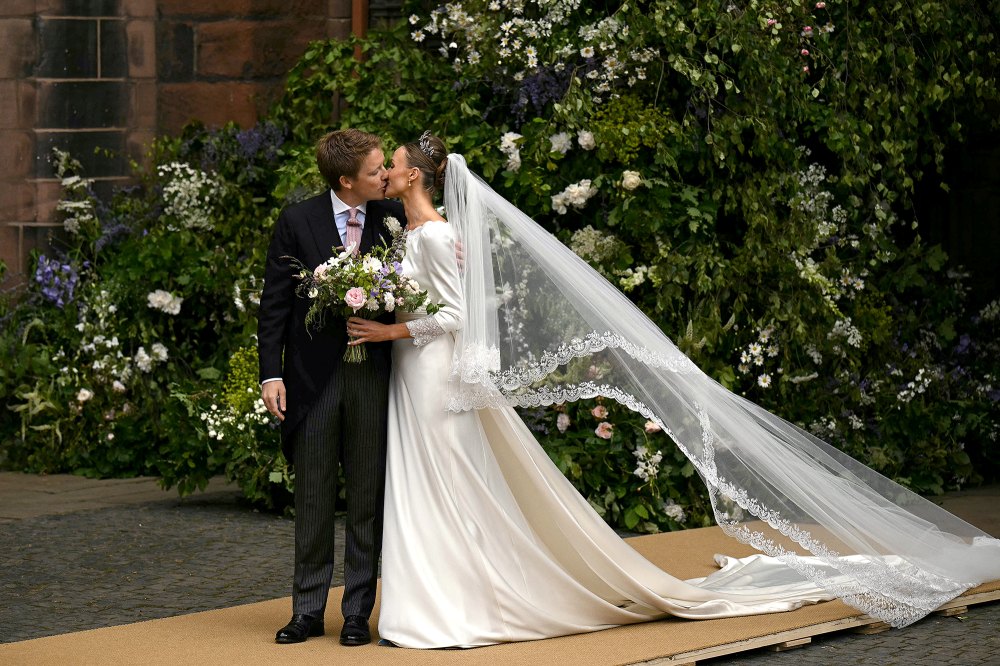 Olivia Henson Debuts Her Classy Wedding Dress to Hugh Grosvenor