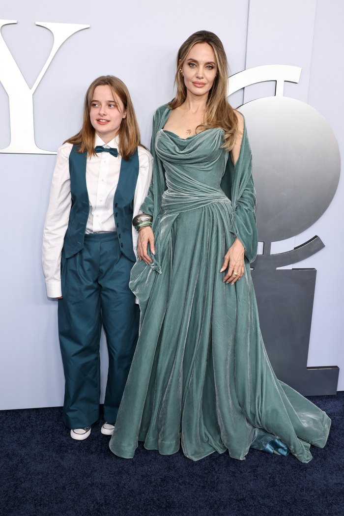 Angelina Jolie, Daughter Vivienne Walk Tony Awards Red Carpet Together