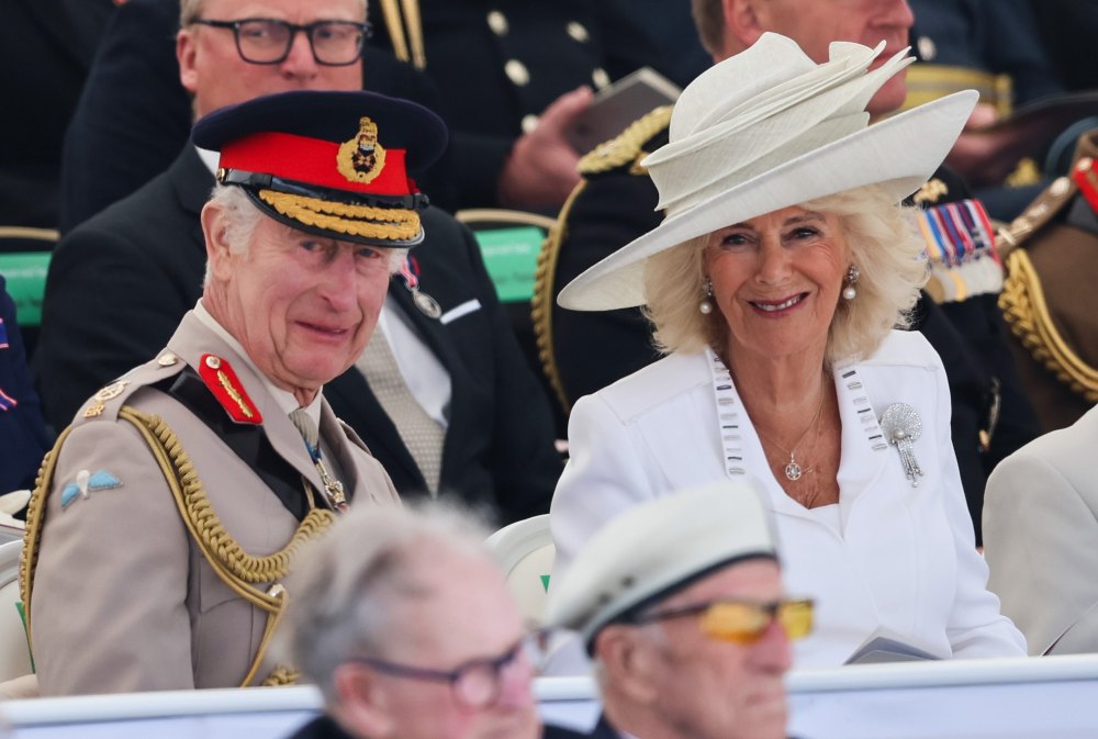 King Charles III And Queen Camilla Attend The UK D-Day80 National Commemorative Event In Normandy