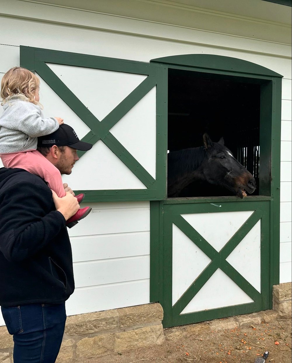 Pregnant Katharine Schwarzenegger and Chris Pratt Take Daughters Horseback Riding: It Makes 'Me Happy'