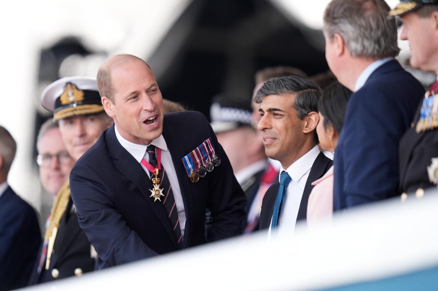 Mingling With Guests King Charles and Prince William take the stage at D-Day Celebration