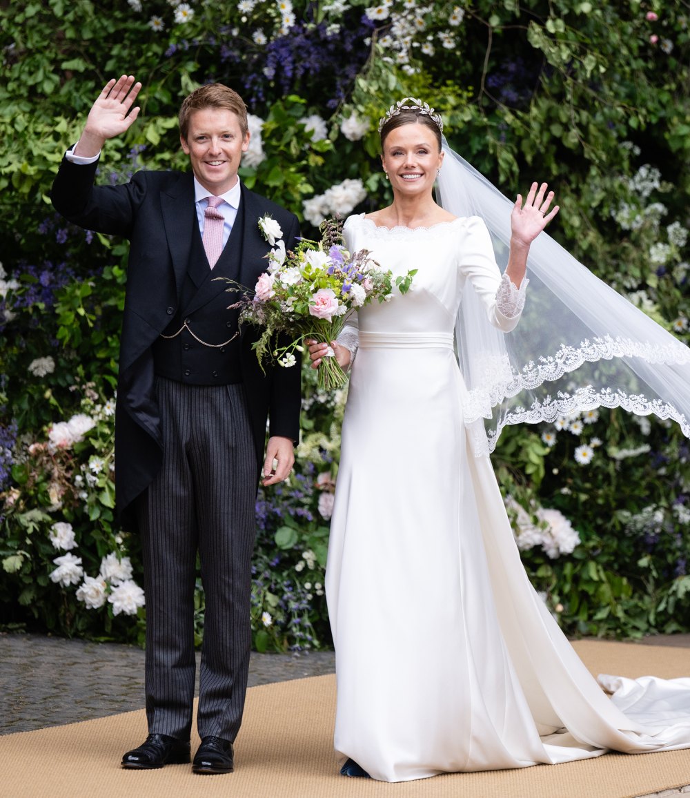 Olivia Henson Debuts Her Classy Wedding Dress to Hugh Grosvenor