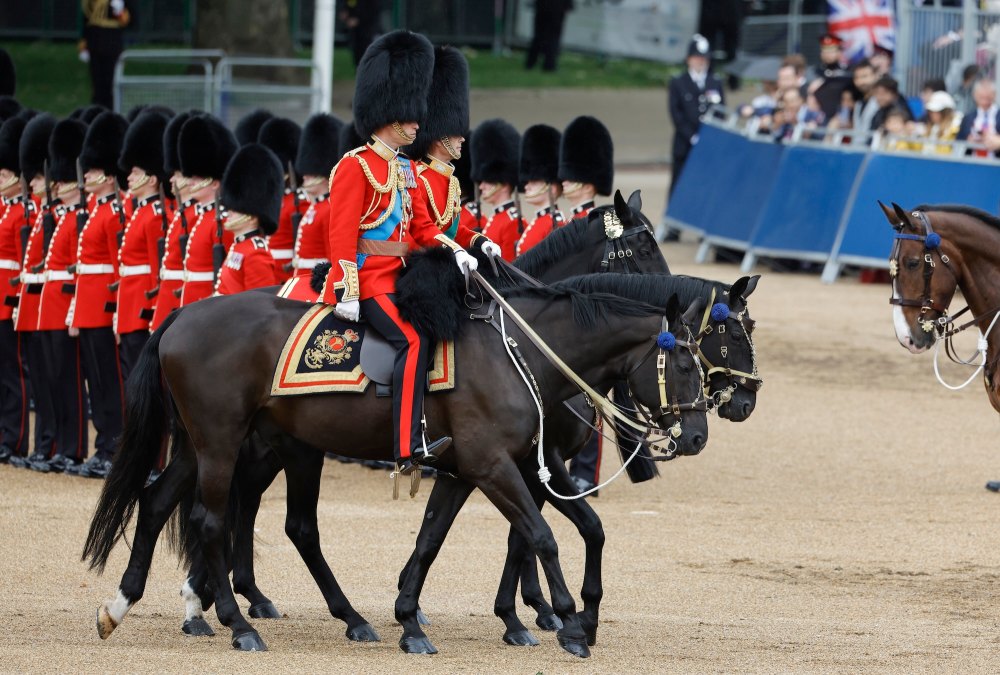 Prince William on Horseback at Trooping the Colour