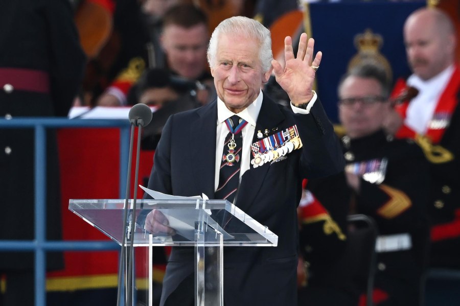 Sharing His Speech King Charles and Prince William take the stage at D-Day Celebration