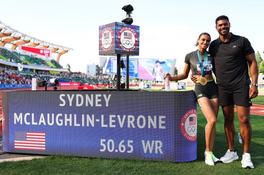 2024 Olympic Athletes and Their Famous Partners Sydney McLaughlin Levrone and Andre Levrone 001