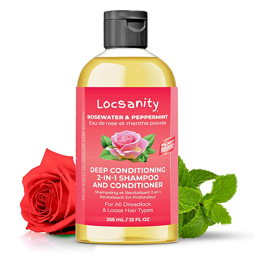 Locsanity Rosewater & Peppermint 2-in-1 Shampoo and Conditioner