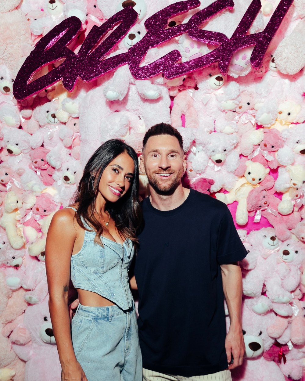 Antonela Roccuzzo y Lionel Messi en la fiesta "La Bresh"