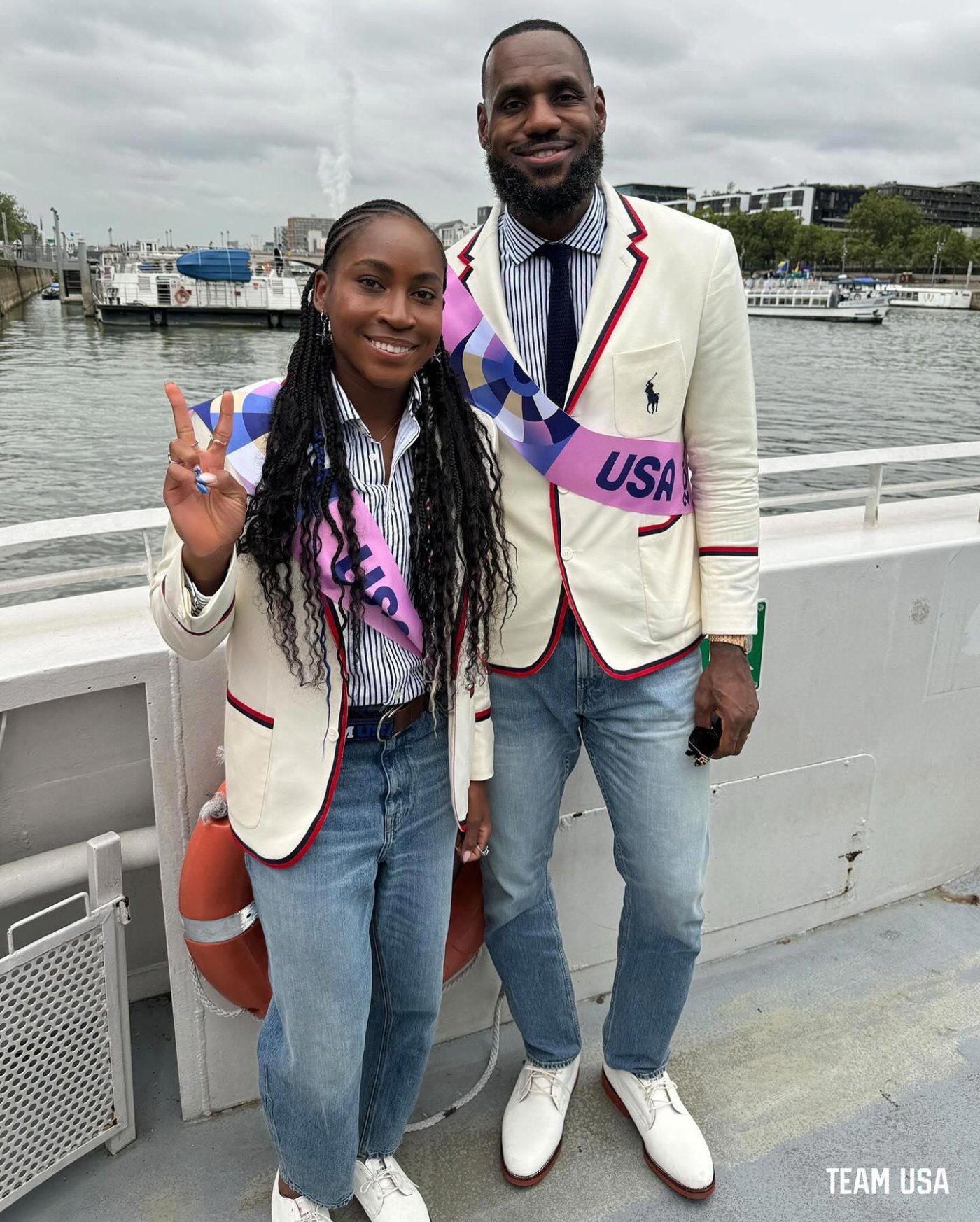 LeBron James, Coco Gauff Serve as USA Flag Bearers at 2024 Olympics