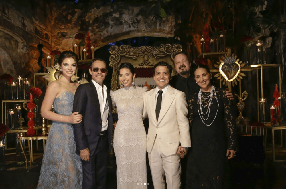 Nadia Ferreira, Marc Anthony, Ángela Aguilar, Christian Nodal, Pepe Aguilar y Aneliz Aguilar