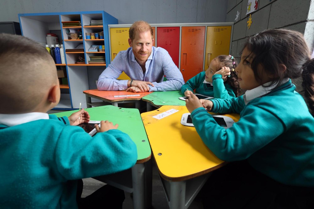 Meghan Markle and Prince Harry Practice Spanish in Visit With Kindergarteners in Columbia