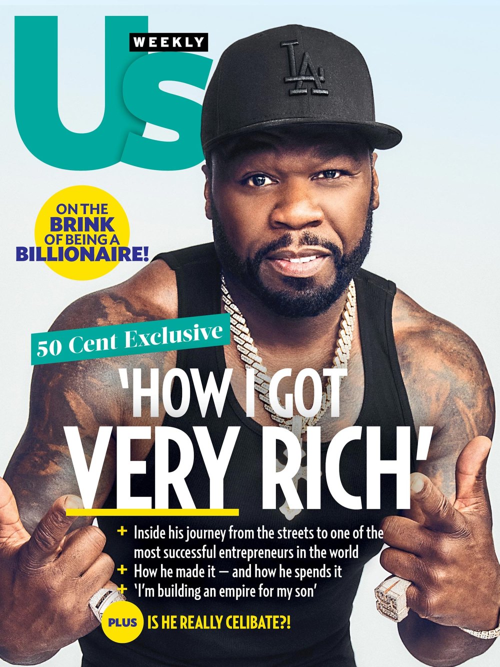 Portada de Us Weekly de 50 Cent 2435 Sin Chip