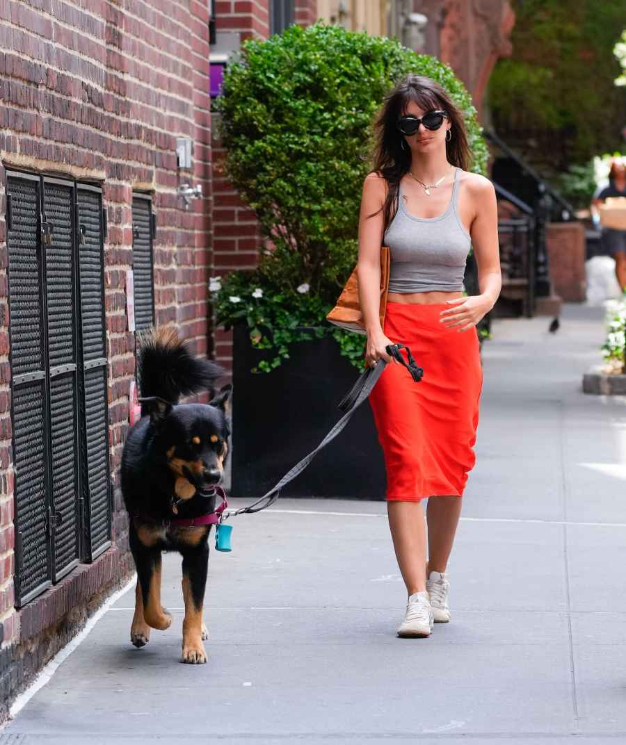 Emily Ratajkowski s Best Style Moments While Walking Her Dog