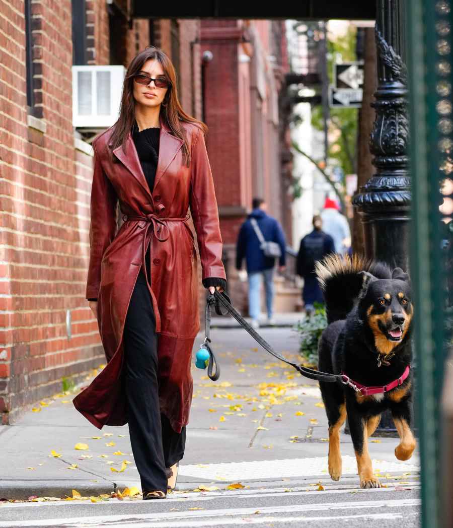 Emily Ratajkowski s Best Style Moments While Walking Her Dog