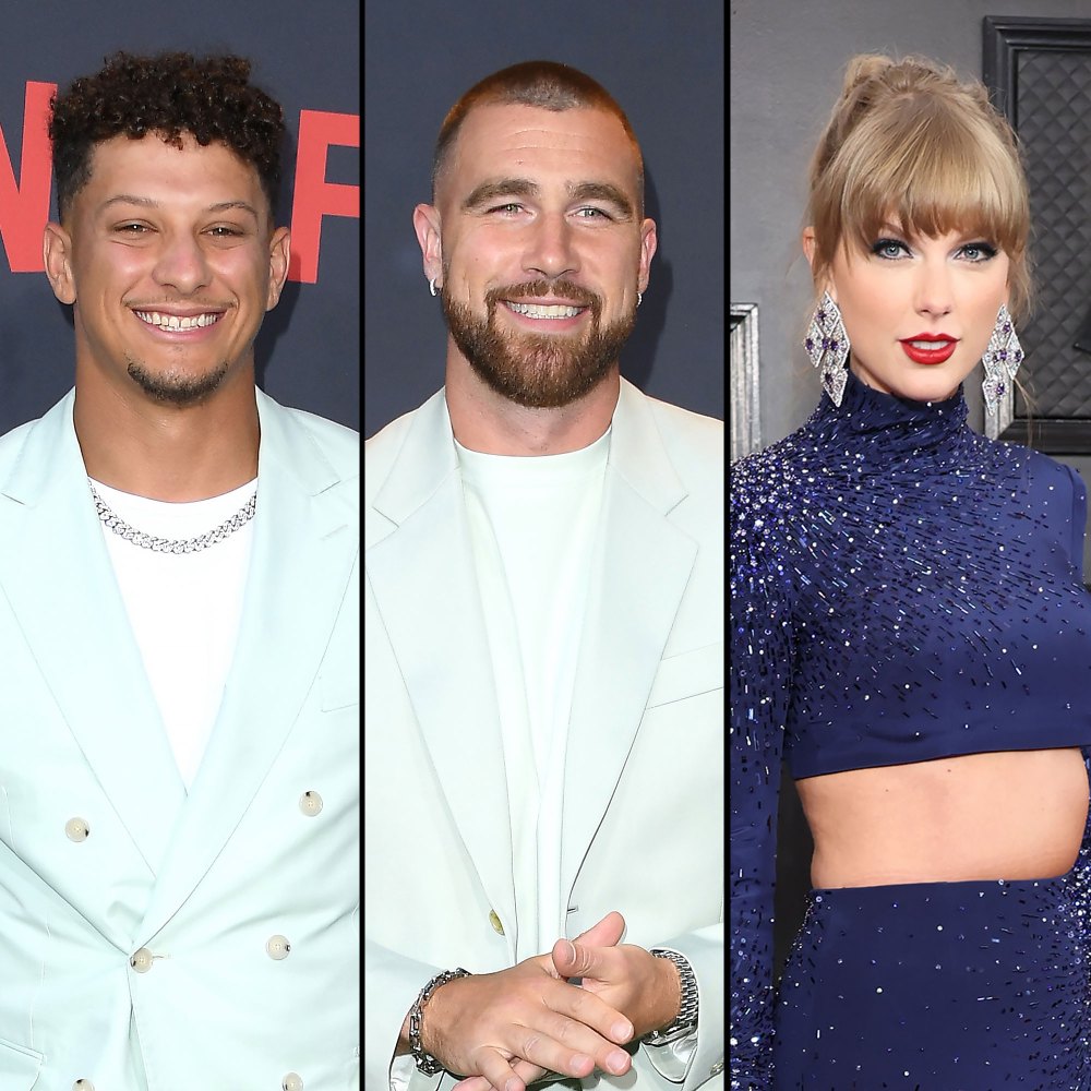 Patrick Mahomes Jokes Travis Kelce Grew Out His Hair Because of Taylor Swift