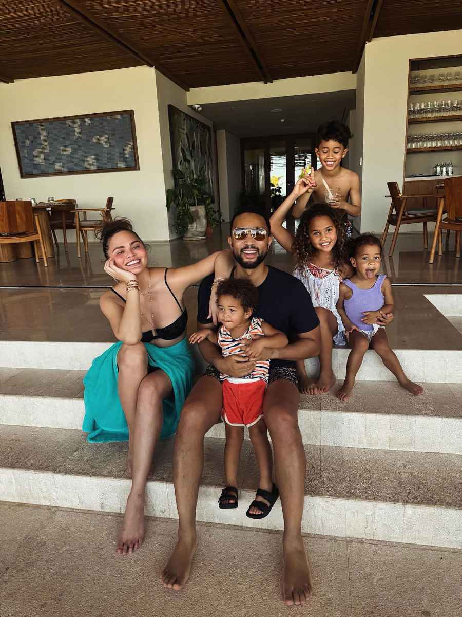 Chrissy Teigen They Appreciate Getting a Family Photo Where Everyone Looking at the Camera Just Like Us