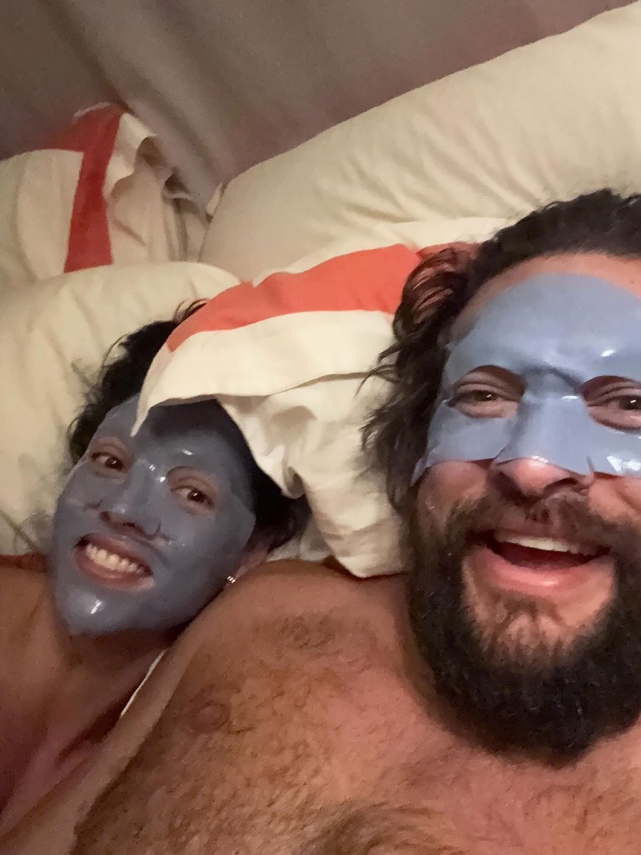 Jason Momoa They Turn Self Care Into a Couples Activity Just Like Us