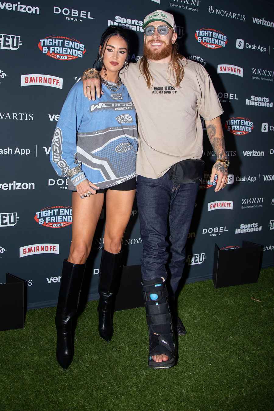 George and Claire Kittle Tight Ends and Friends Hot Pics