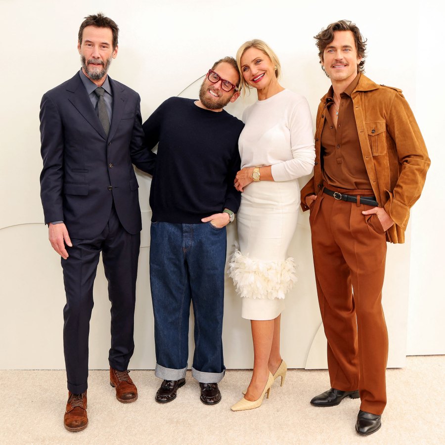 Keanu Reeves Jonah Hill Cameron Diaz Matt Bomer Apple TV Press Day Hot Pics